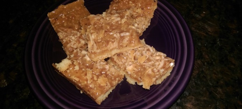 Super-Chewy Toffee Coconut Bars
